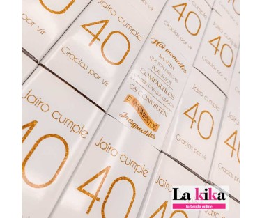 🎂 Chocolatinas Personalizadas del 1 al 100 para Cumpleaños – Detalle Original para Hombre y Mujer