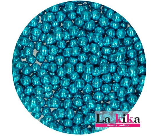 💙 Perlas de chocolate crujiente azul metalizado Funcakes 60 g ✨