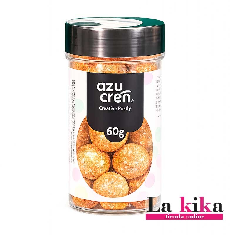 ✨ Bolas de Azúcar Doradas con Purpurina 60g – Decoración Brillante para Repostería 🎂