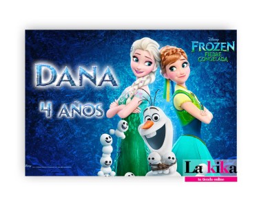 Papel de Azúcar Frozen ❄️ Oblea para Tartas y Cupcakes 27x21 cm