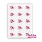 🎀 Papel de Azúcar para Galletas Inspirado en Minnie – 5 cm de Diámetro 🍪