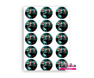 Papel de Azúcar Harry Potter 🪄 Galletas 5 cm | Sin Gluten