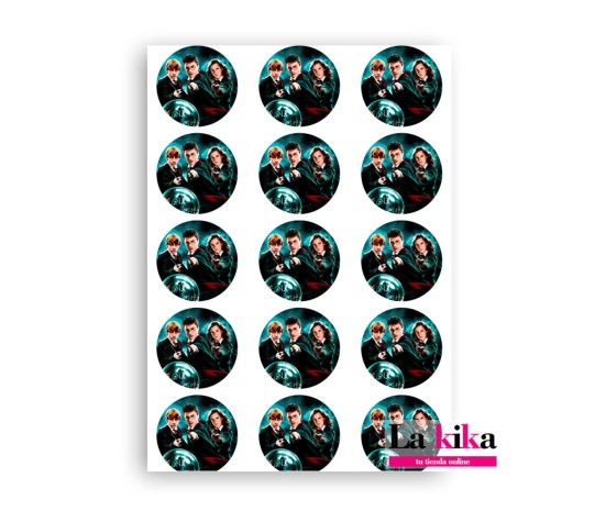 Papel de Azúcar Harry Potter 🪄 Galletas 5 cm | Sin Gluten