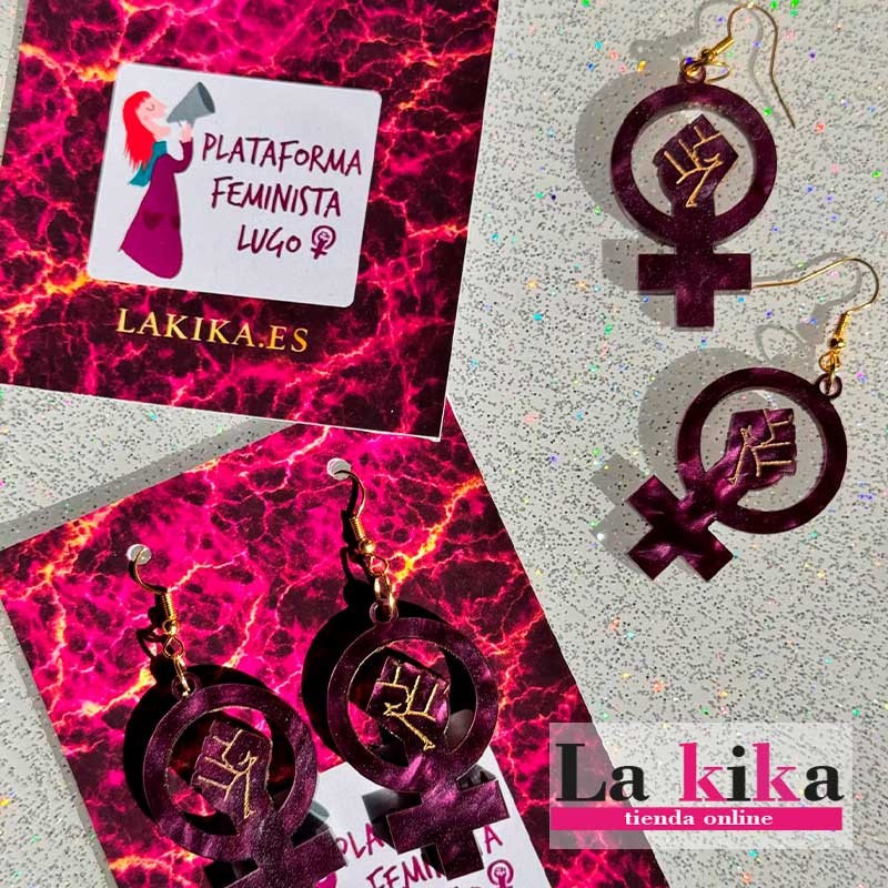 💜 Pendientes Feministas de Metacrilato Personalizados ✊ Diseño Exclusivo Plataforma Feminista Lugo 💜 Pendientes Feministas de Metacrilato Personalizados ✊ Diseño Exclusivo Plataforma Feminista Lugo