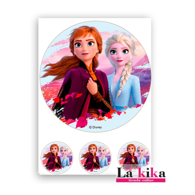 ❄️👑 Papel de Azúcar para Tartas inspirado en Frozen II – Sin Gluten y Calidad Premium