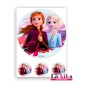 ❄️👑 Papel de Azúcar para Tartas inspirado en Frozen II – Sin Gluten y Calidad Premium