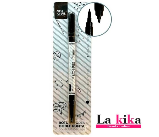 rotulador comestible negro doble punta ideal para decorar fondant galletas y tartas con precisión