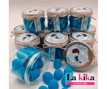 👦🍬 Bote de Chuches Personalizado Comunión Niño Modelo Teo