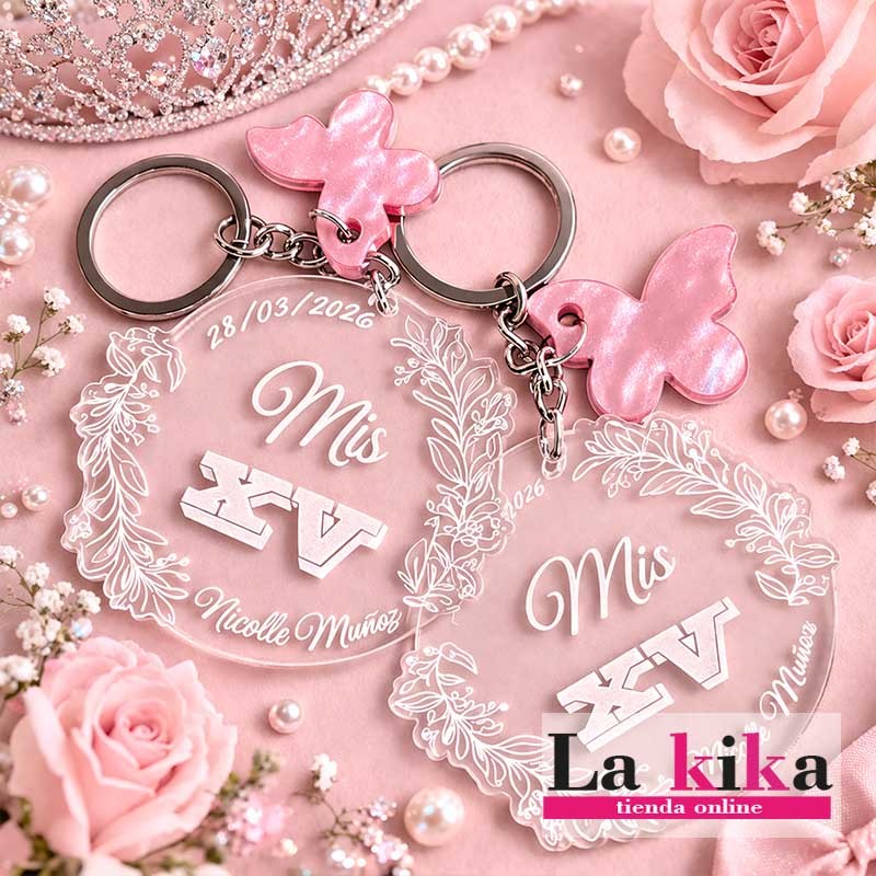 💖 Llavero Personalizado 15 Años en Metacrilato con Nombre y Fecha ✨ 💖 Llavero Personalizado 15 Años en Metacrilato con Nombre y Fecha ✨