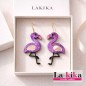 ✨ Pendientes Flamingo Ligeros de Acrílico con Aros de Acero Inoxidable