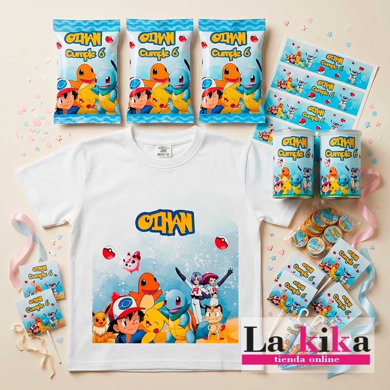 🎁 Pack Cumpleaños Personalizado Infantil con Camiseta y Chuches