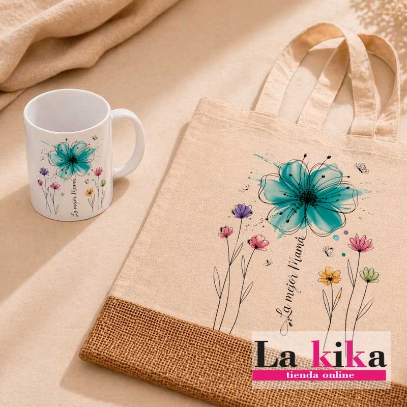 💖 Pack Taza + Tote Bag Personalizadas Día de la Madre – Regalo Emocional Único
