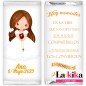 🍫 Chocolatinas Nestlé Comunión Personalizadas Modelo Ana con Dedicatoria