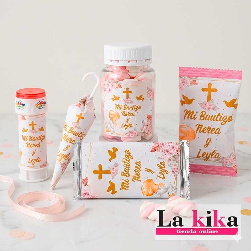 🎁 Pack Bautizo Personalizado Completo – Detalles Dulces para Invitados