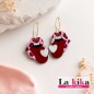 💖 Pendientes Labios Animal Print Rosa | Pendientes Originales Mujer – Lakika