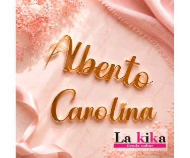 ✨ Nombre Personalizado en Acrílico Dorado Espejo para Tartas y Eventos