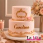 ✨ Nombre Personalizado en Acrílico Dorado Espejo para Tartas y Eventos