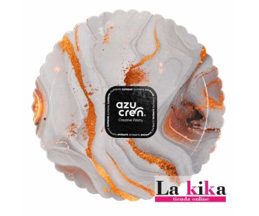 Base Extrafuerte Mármol Negro y Oro 20 cm ✨ Azucren