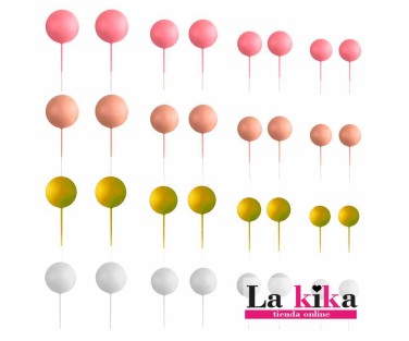 ✨ Set 32 Bolas Decorativas Rosa para Tartas y Candy Bar | Azucren
