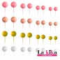 🎂 Set 32 Bolas Decorativas Rosa para Tartas | Decoración Premium Azucren