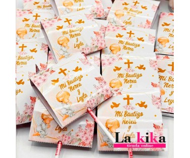 🍭 Piruleta Personalizada para Bautizo | Detalle Dulce para Invitados