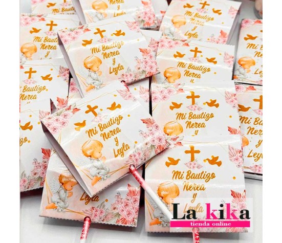 ✨ Piruletas Personalizadas para Bautizo | Detalles Dulces Originales