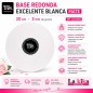 🍰 Base Redonda Blanca Mate Excellent 20 cm x 3 mm Azucren