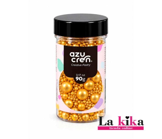 Sprinkle Mix Perla Oro 90 g Azucren | Lakika