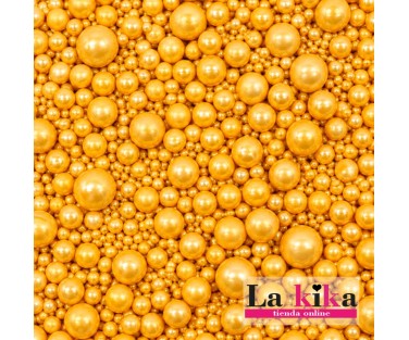 Sprinkle Mix Perla Oro 90 g Azucren | Decoración de Azúcar para Tartas
