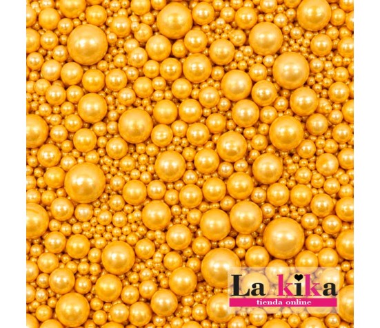 Sprinkle Mix Perla Oro 90 g Azucren | Decoración de Azúcar para Tartas