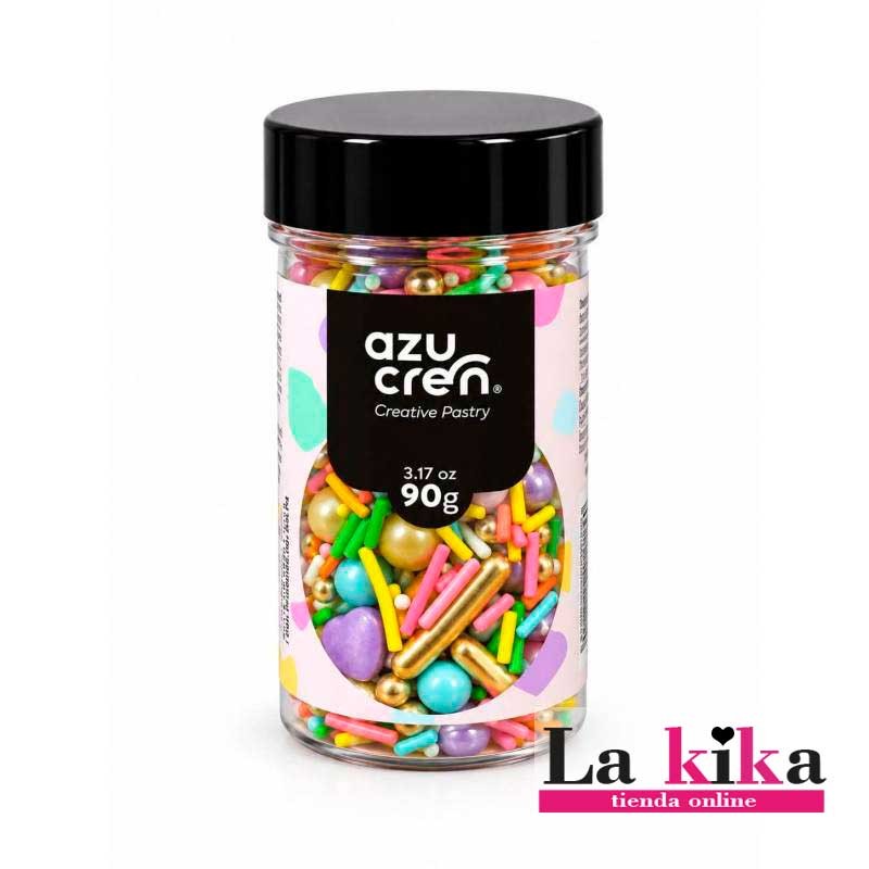 Sprinkle Fiesta Pastel 90 g Azucren | Decoración de Azúcar para Tartas Sprinkle Fiesta Pastel 90 g Azucren | Decoración de Azúcar para Tartas