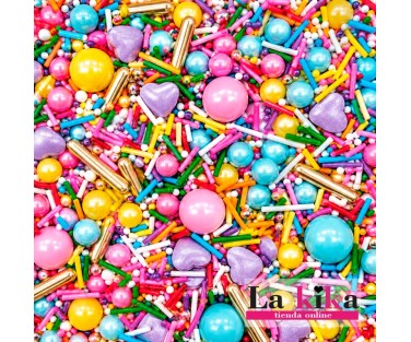 Sprinkle Fiesta Pastel 90 g Azucren | Decoración de Azúcar para Tartas