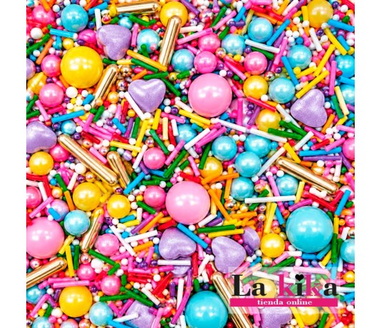 Sprinkle Fiesta Pastel 90 g Azucren | Decoración de Azúcar para Tartas