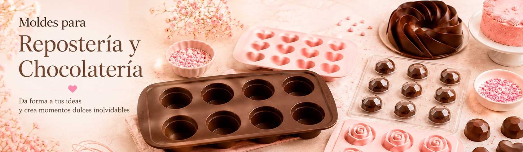 ✨ Moldes para Repostería y Chocolatería | Moldes de Silicona y Policarbonato